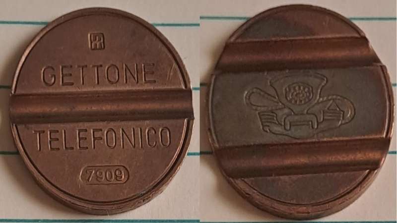 1979 -  - GetTone - Telefunico Token - #7909 -  -  - Brass