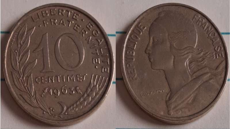 1963 - France - 10 - Marianne - Demonetised Feb 2002 - Copper-aluminium-nickel 