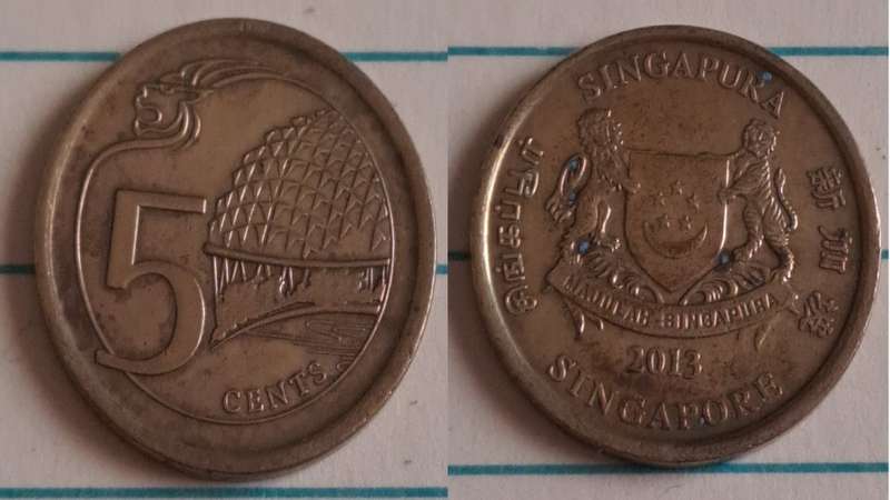 2015 - Singapore - 5 - Esplanade theatre - Demonetised - No - Brass plated steel