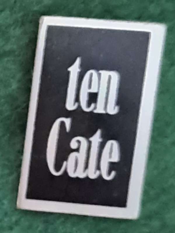 Pin: Vintage Dutch Advertising  - `Ten Cate`  -  Black