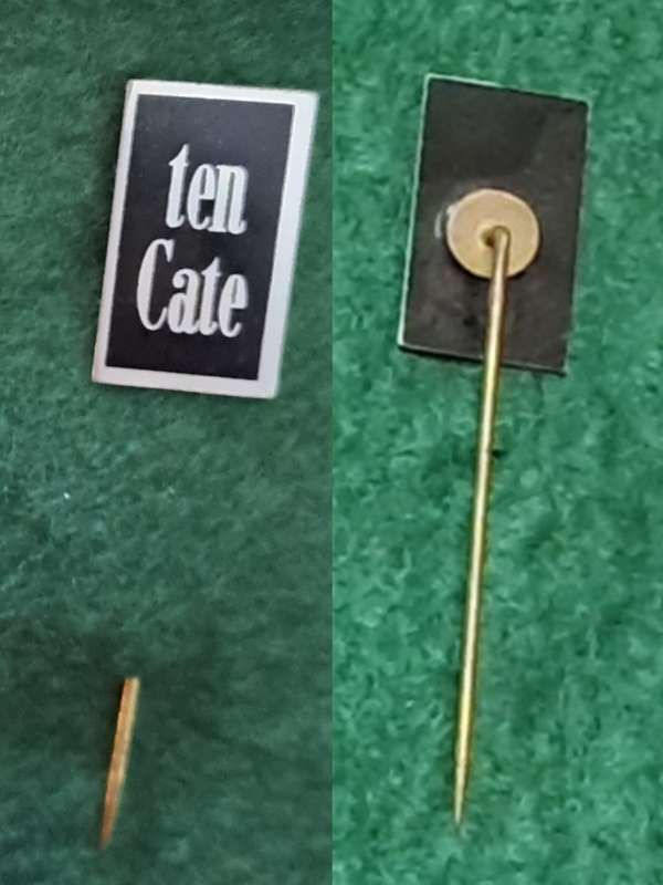 Pin: Vintage Dutch Advertising  - `Ten Cate`  -  Black