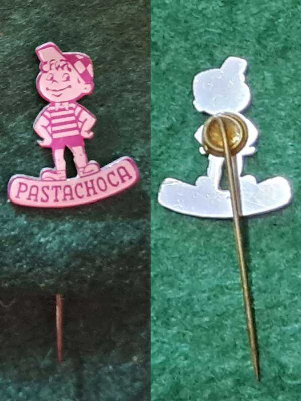 Pin: Vintage Dutch Advertising  - `Pastachoca` - Magenta