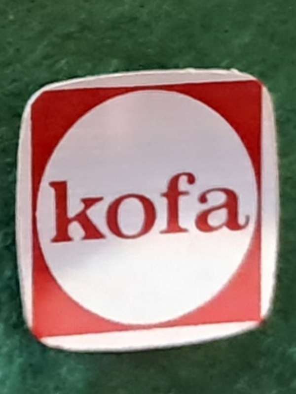 Pin: Vintage Dutch Advertising  - `Kofa` - red