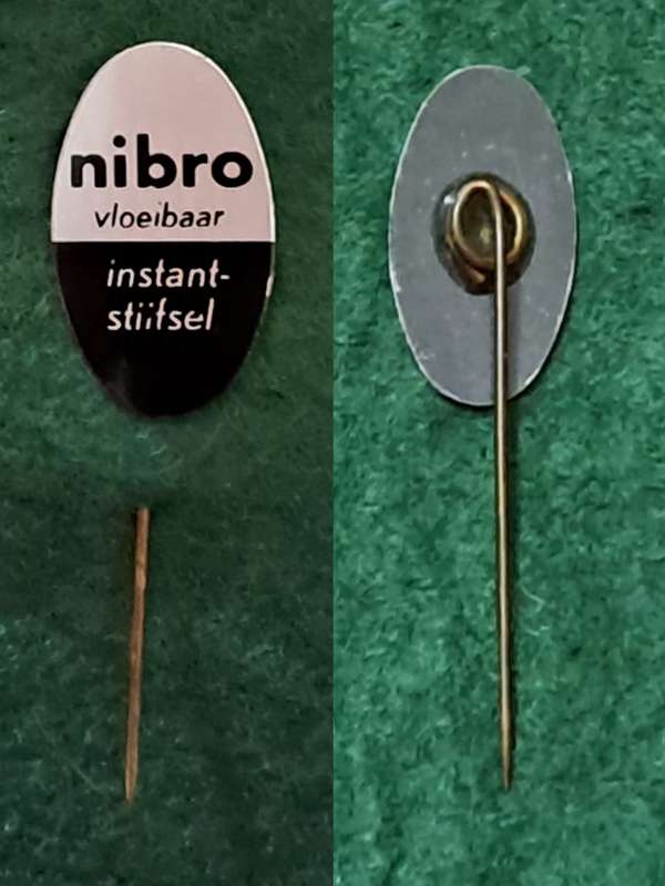 Pin: Vintage Dutch Advertising  - `Nibro vloeibaar instantstijfsel`