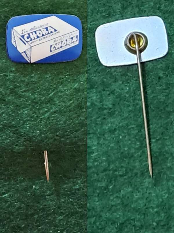 Pin: Vintage Dutch Advertising  - `Choba een delicatesse voor de boterham`  -  Blue
