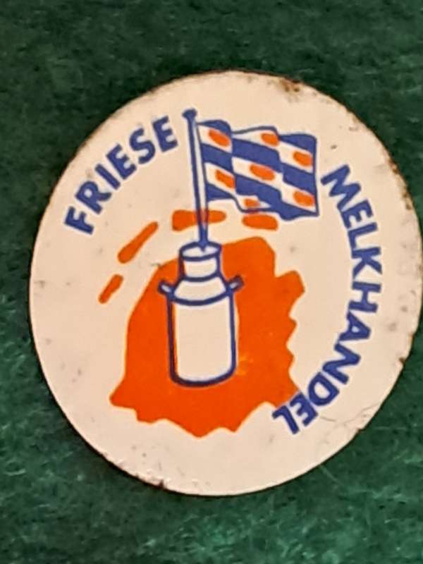 Pin: Vintage Dutch Advertising  - `Friese Melkhandel`