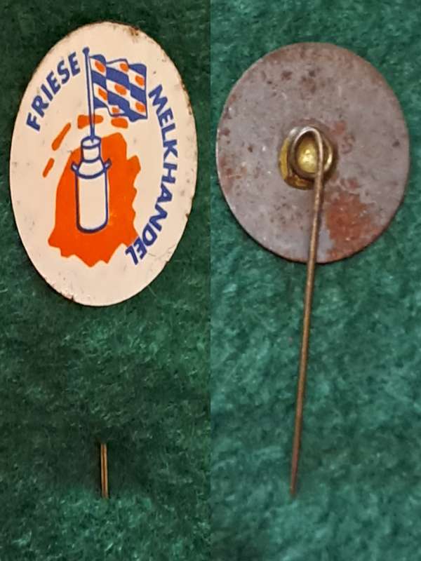 Pin: Vintage Dutch Advertising  - `Friese Melkhandel`
