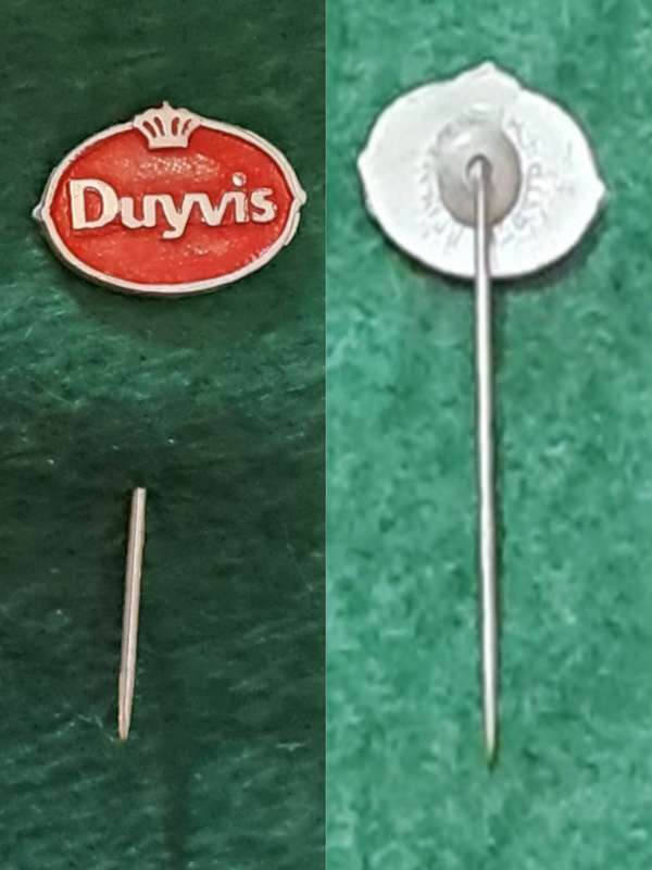 Pin: Vintage Dutch Advertising  - ``Duyvis` -  Red
