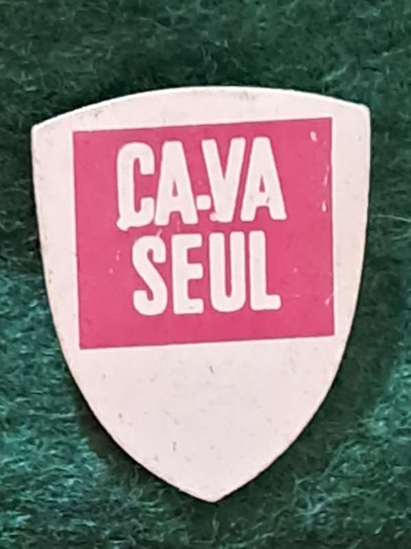 Pin: Vintage Dutch Advertising  - `Ca-Va Seul`  -  Rose/Pink