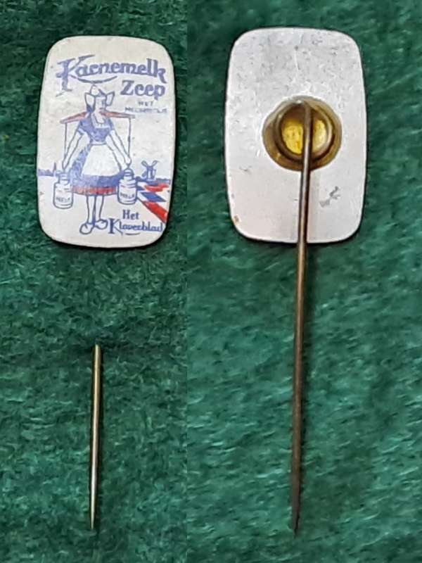 Pin: Vintage Dutch Advertising  - `Karnemelk Zeep Het melkmeisje Het Klaverblad `