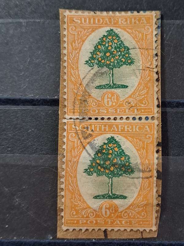1926-1927 - South Africa - Pair -  6d - Definitive Issue