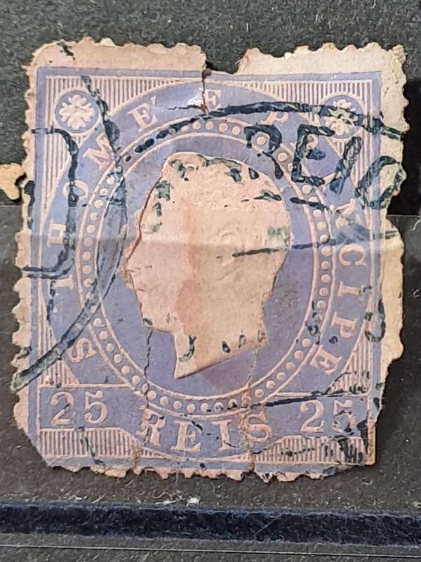 1887 - Sao Tome And Principe (Portugal) - 25 REIS - King Louis I