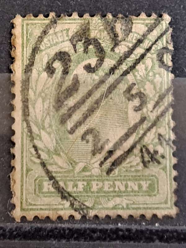 1902 - UK - Perf: 14/14 - Half Penny - King Edward VII Revenue
