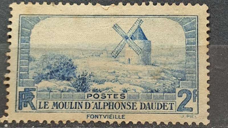 1936 - France - 2F - Daudet`s Mill