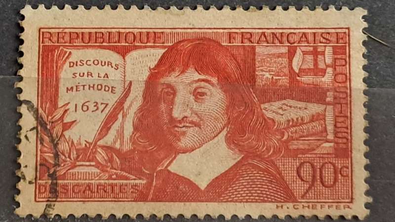 1937 France 90c René Descartes `Sur La`