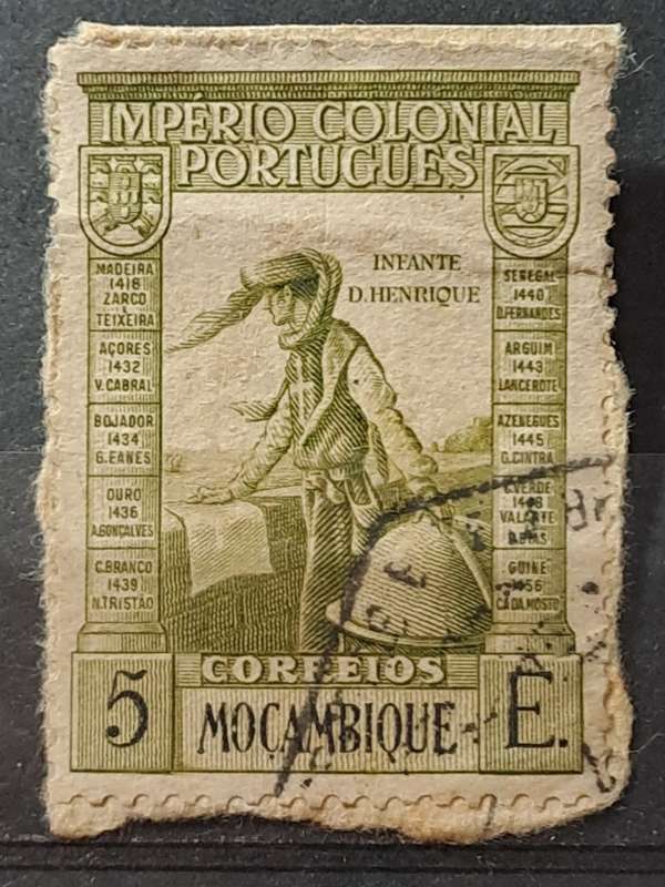 1938 - Mozambique (Imperio Colonial Portuguese) - 5 E - Issues of 1938 of Macao -  Henry the Navigat