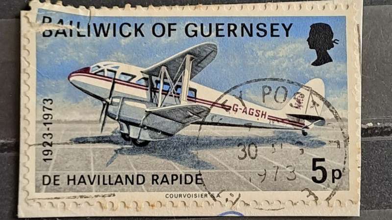 1973 - Bailiwick if Guernsey - 5P - De Havilland Rapid
