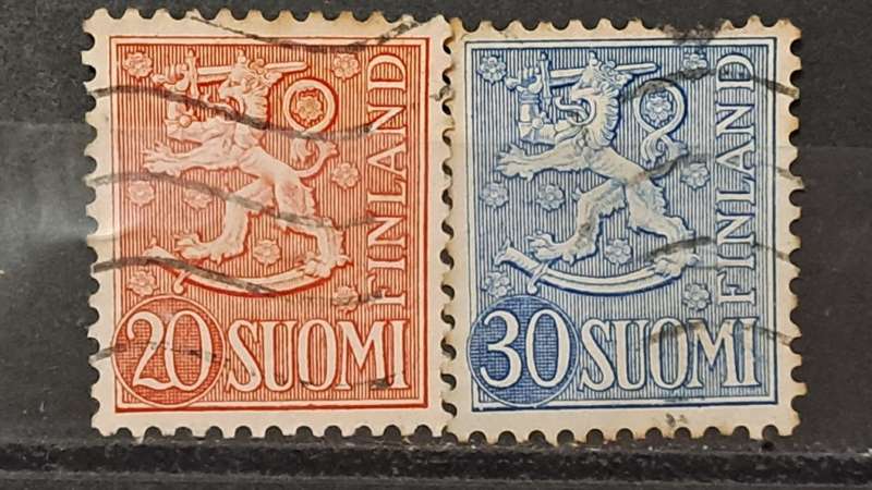 1956 - Finland - 20 + 30 - Coat of Arms