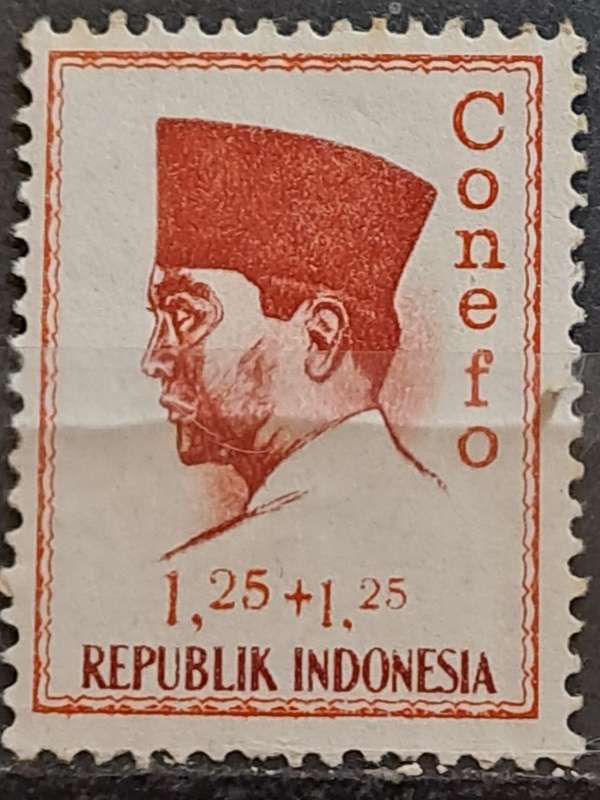 1965 - Indonesia -  Unused - 1.25 + 1.25 - Conference of `New Emerging Force`, Jakarta - Inscribed `