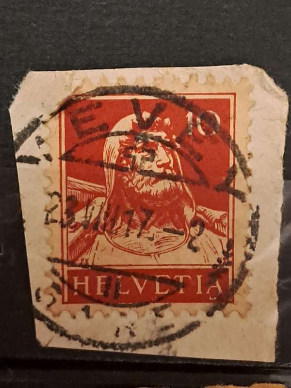 1914 - Switzerland - Postmark Vevey - 10 - Wilhelm Tell