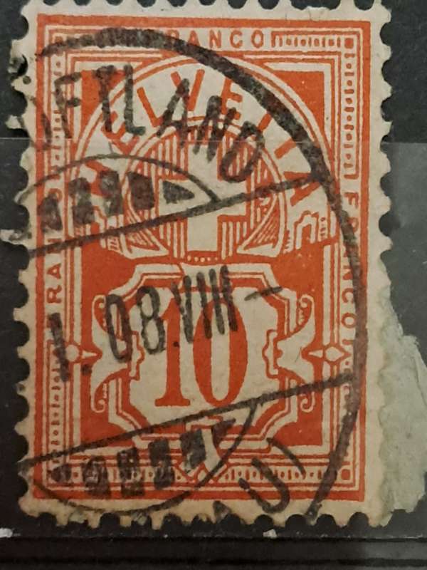 1906 - Switzerland - 10 - Cross & Shield