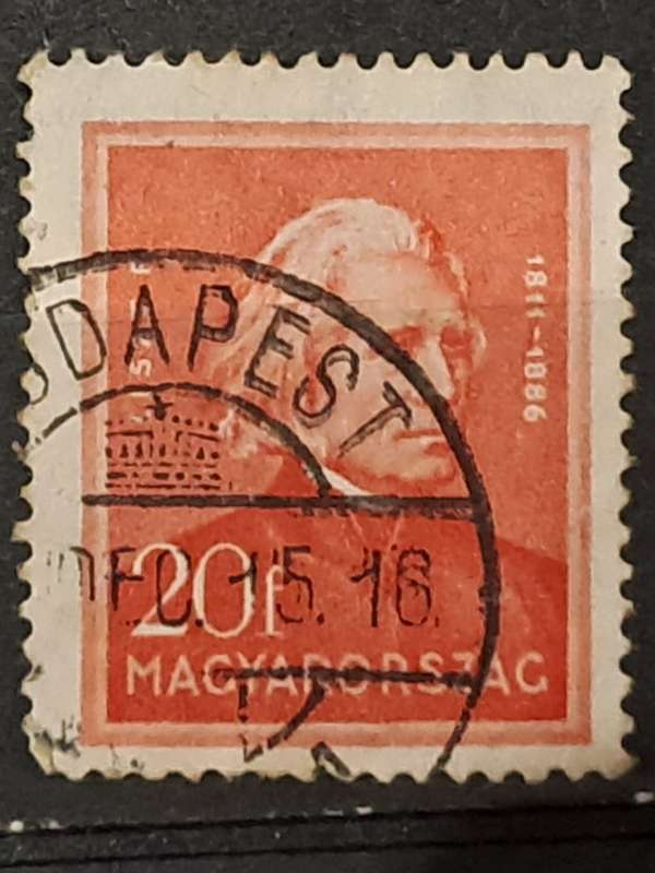 1932 - Hungary -  Posstmark Budapest - 20 - Liszt