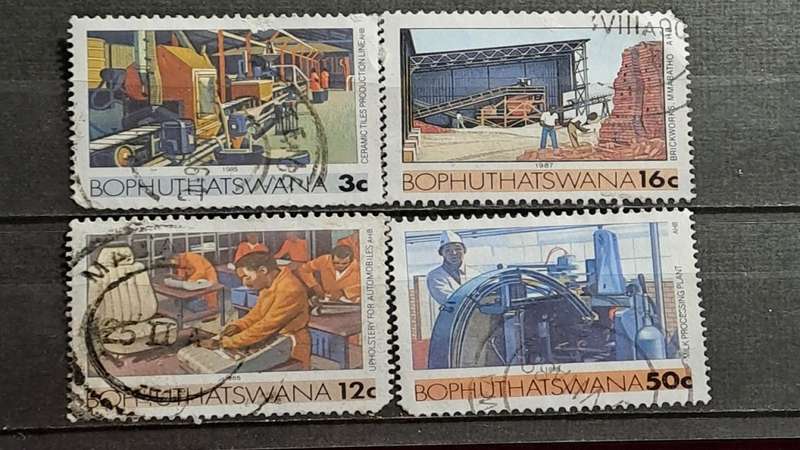 Bophuthatswana : 1985-1987 : Lot of 4
