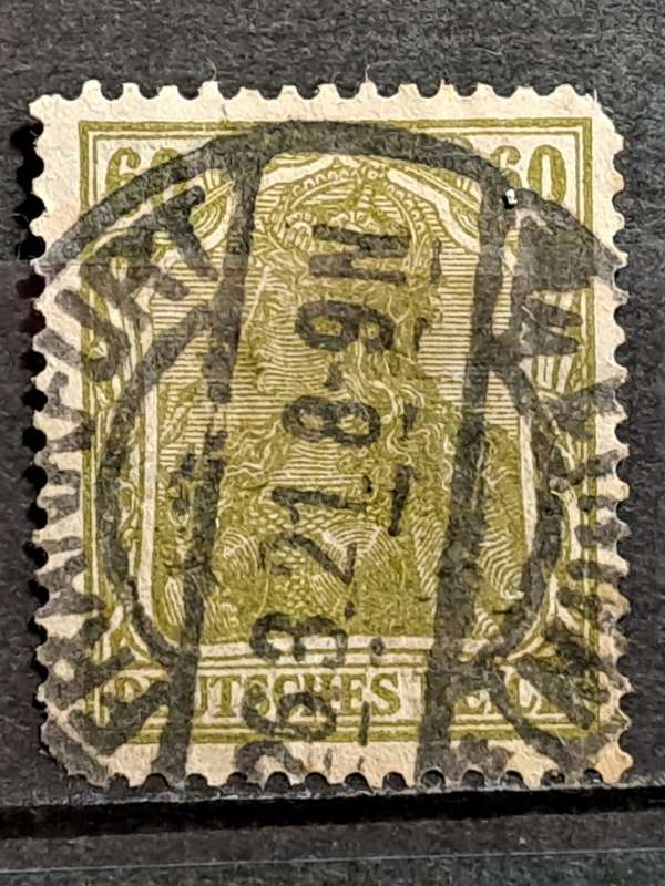 1920 - Deutches Reich Postmark Frankfurt - 60 -  WM - Heraldry