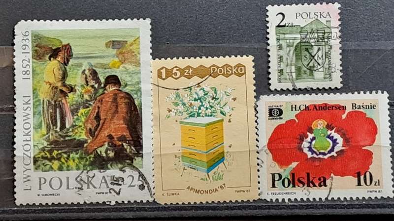 Poland : 1980 - 1987  : Lot of 4