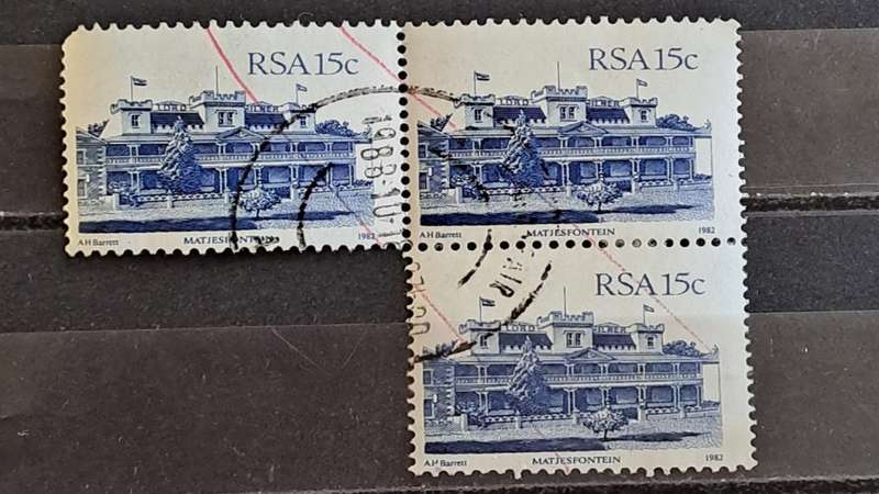 1986 - RSA - 3piece - 15c - Matjiesfontein