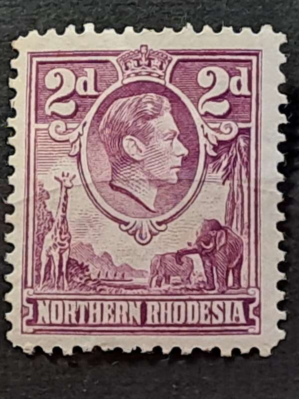 1938 - Northern Rhodesia - Unused 2P - King George VI