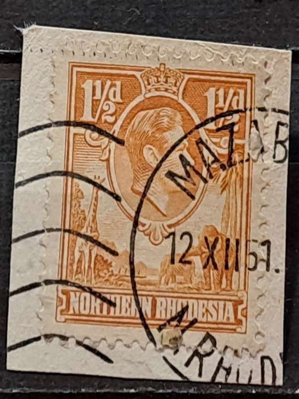 1938 - Northern Rhodesia -  Postmark Mazabuka - 1 1/2P - King George VI