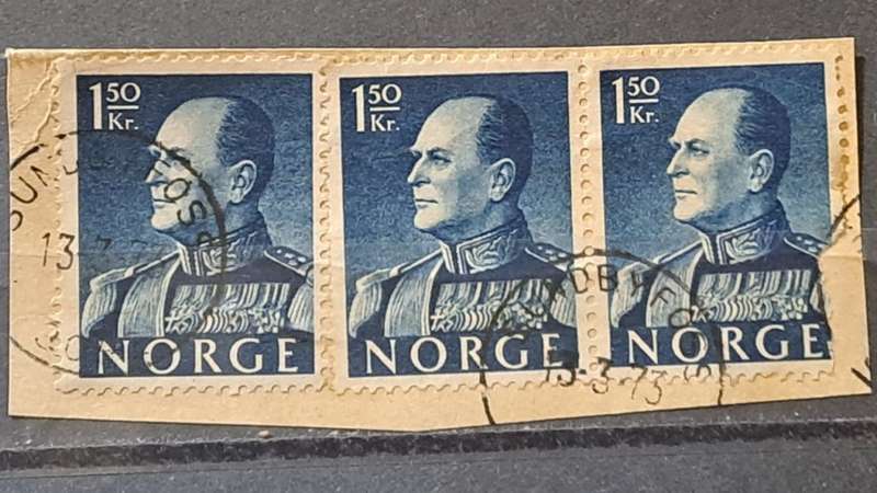 1959 - Norway - 1.50 + 1.50 + 1.50 - King Olav V