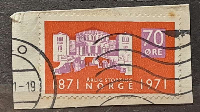 1971 - Norway - 70 - The 100th anniversary of the yearly sessions of the Storting