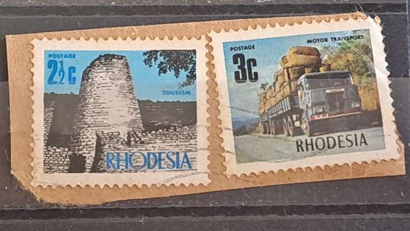 1974-1975 - Rhodesia - 2½ + 3c - Industrial Development and Views of the Country