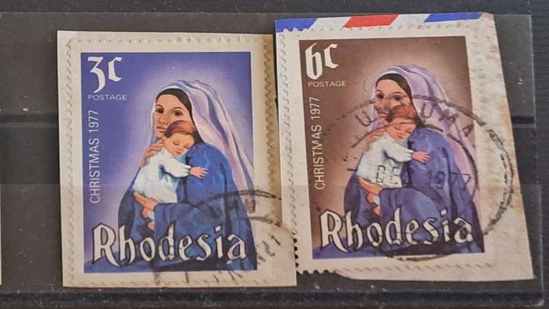 1977 - Rhodesia - 3 + 6 - Christmas