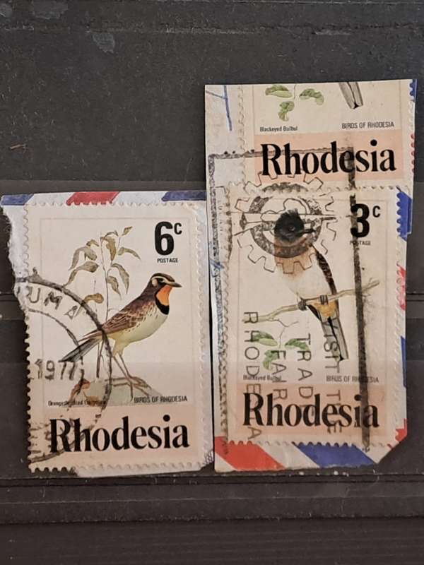 1977 - Rhodesia - 3 + 6 - Birds