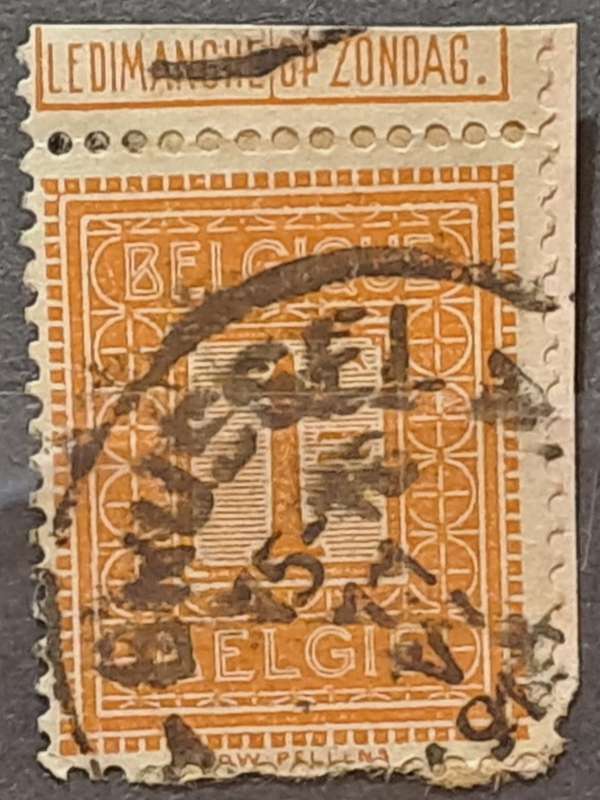 1912 - Belgium - Postmark Brussel - 1 - Coat of Arms