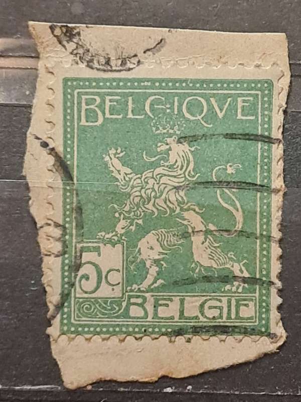 1912 - Belgium    - 5 - Coat of Arms