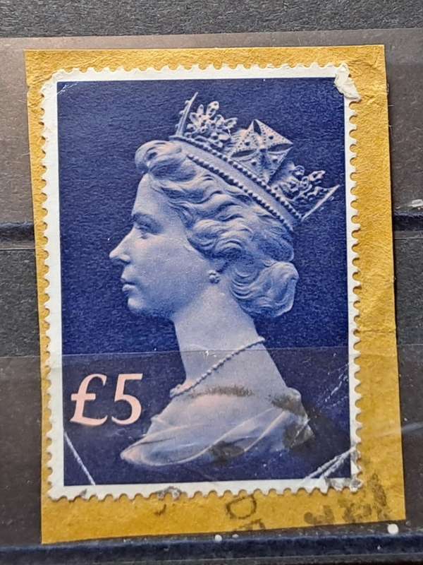 1977 - UK - £5 - Queen Elizabeth II - Enlarged Issue