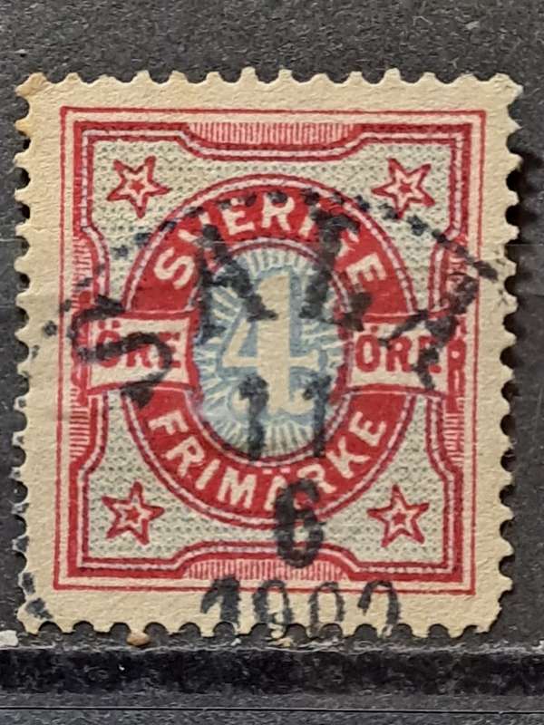 1892 - Sweden - 4ÖRE - Numerical Stamps