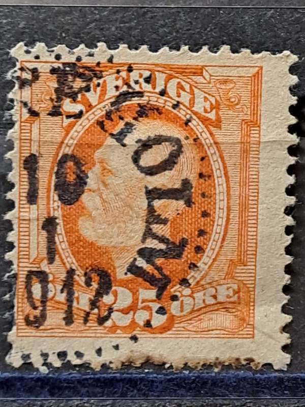 1911 - Sweden - 25ÖRE - King Gustaf V