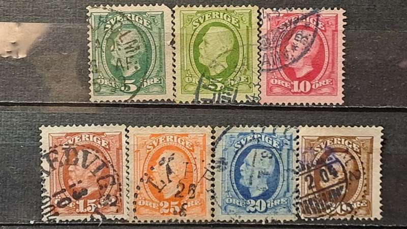 Sweden : 1891-1903: Lot of 7