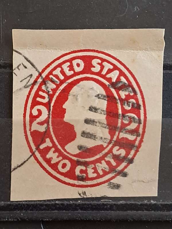 USA - George Washington - Stamped Envelope Embossed Prepaid 2 cents Stamp  -  U91