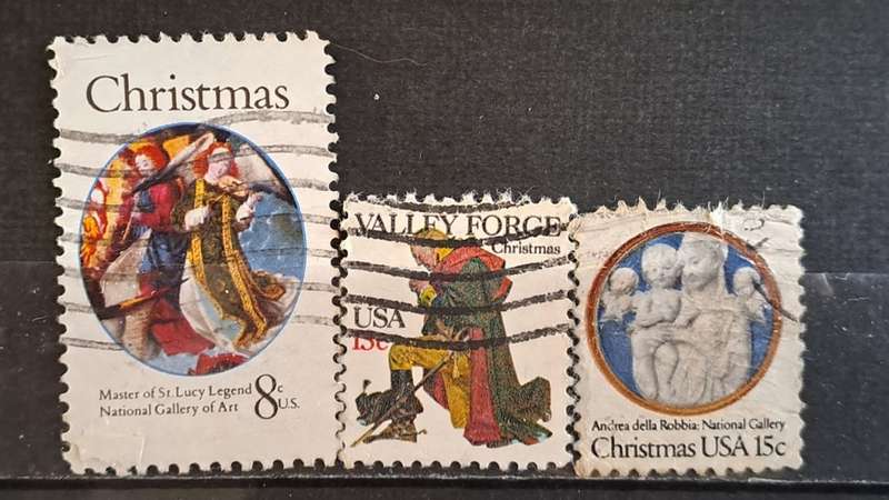 USA : Christmas Stamps : Lot of 3