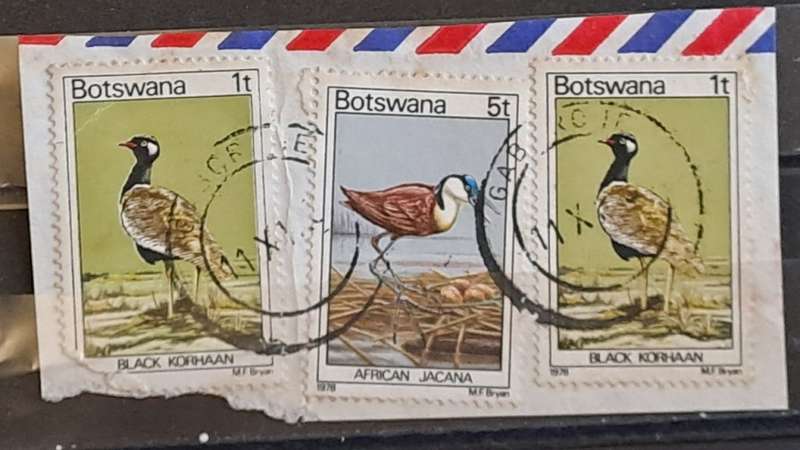 1978 - Botswana - 1 + 5 + 1 - Birds