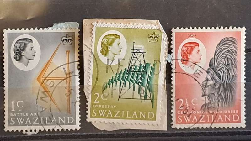 1962 - Swaziland - 1 + 2 + 2½  - Queen Elizabeth II