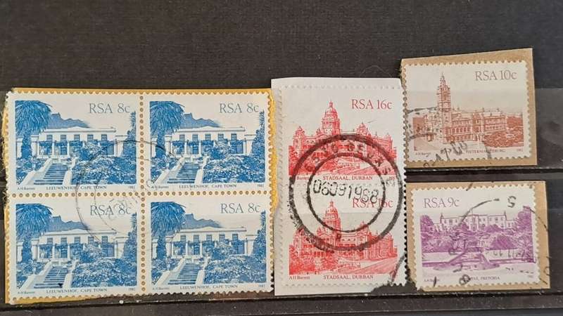 1982-1987 - South Africa - 4 Piece 8 + Pair 16 + 10 + 9 -