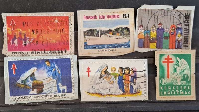South Africa: Christmas Stamps & Charity Stamps: Lot of 6