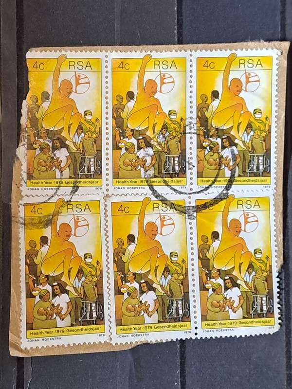 1979 - South Africa - Block - 6 x 4c - Health Year